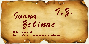 Ivona Zelinac vizit kartica
